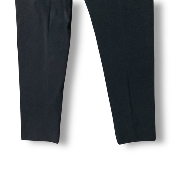 Veronica Beard Scuba Slim Pant Sz 4 Stretch Crop Mid Rise Career Navy Blue - Picture 7 of 10